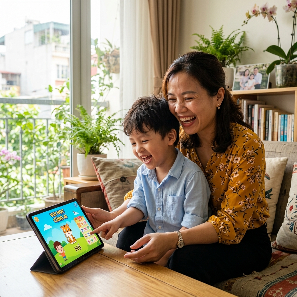 Dạy con cùng AI